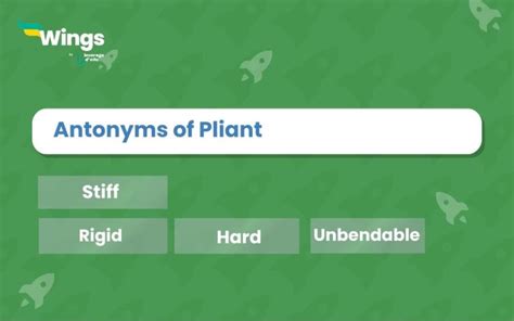 pliant synonym|pliant antonym.